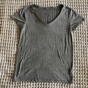 Gray V-Neck